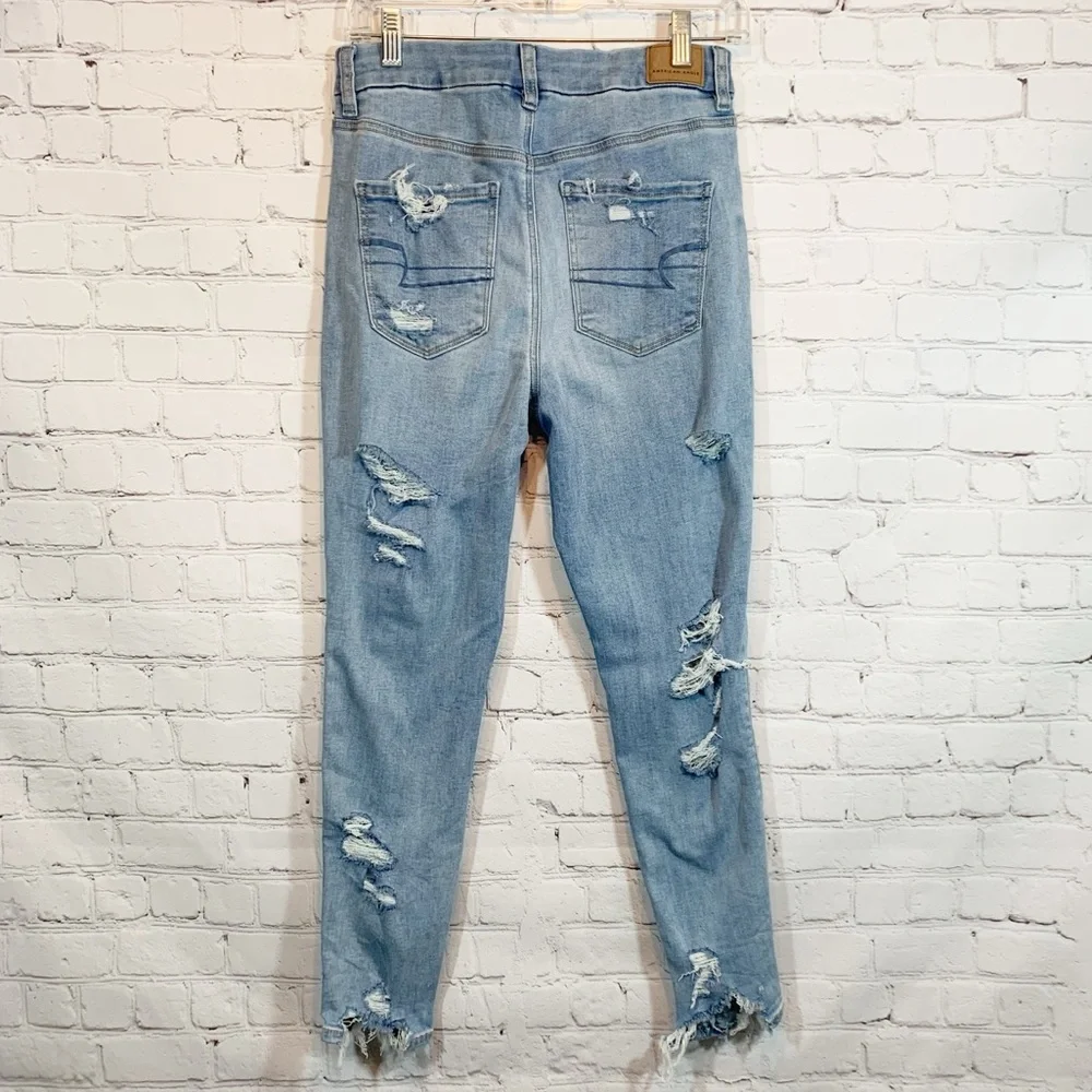 American Eagle Jeans Destroyed curvy hi rise jegging - Picture 2 of 7